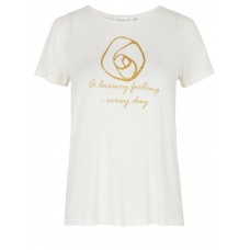 Rosemunde Tshirt viscose med guld logo